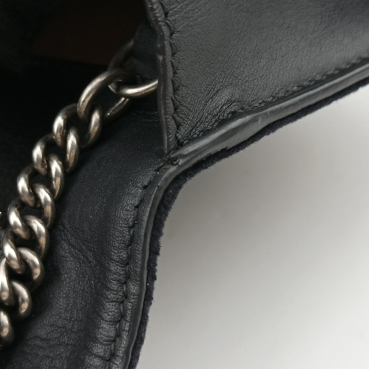 Dionysus Black velour×Leather 476432 ディオニュソス ブラック ベロア×レザー 476432 