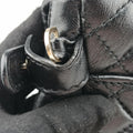Secondhand VERSACE Embossed Leather Talia Vanitas Black Leather  shoulderbag | stylenewstar