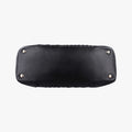 Secondhand VERSACE Embossed Leather Talia Vanitas Black Leather  shoulderbag | stylenewstar