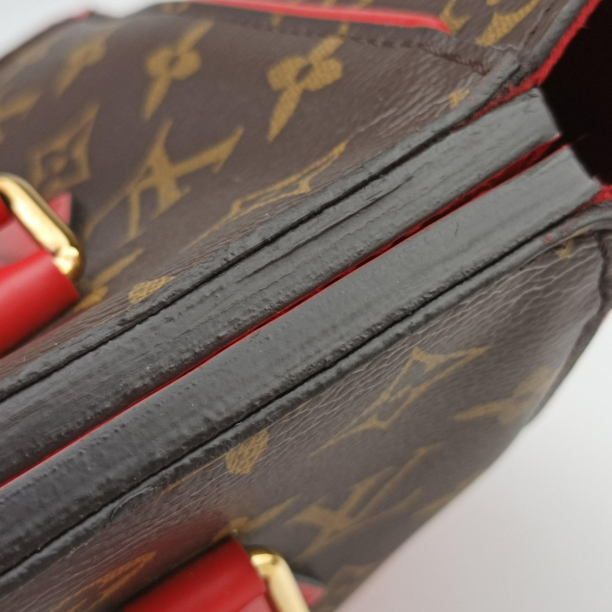 PHENIX PM brown×COQUELICOT Monogram Canvas×calf leather M41537 CA1126フェニックスPM モノグラム/ブラウン×コクリコ モノグラムキャンバス×カーフレザー M41537 CA1126