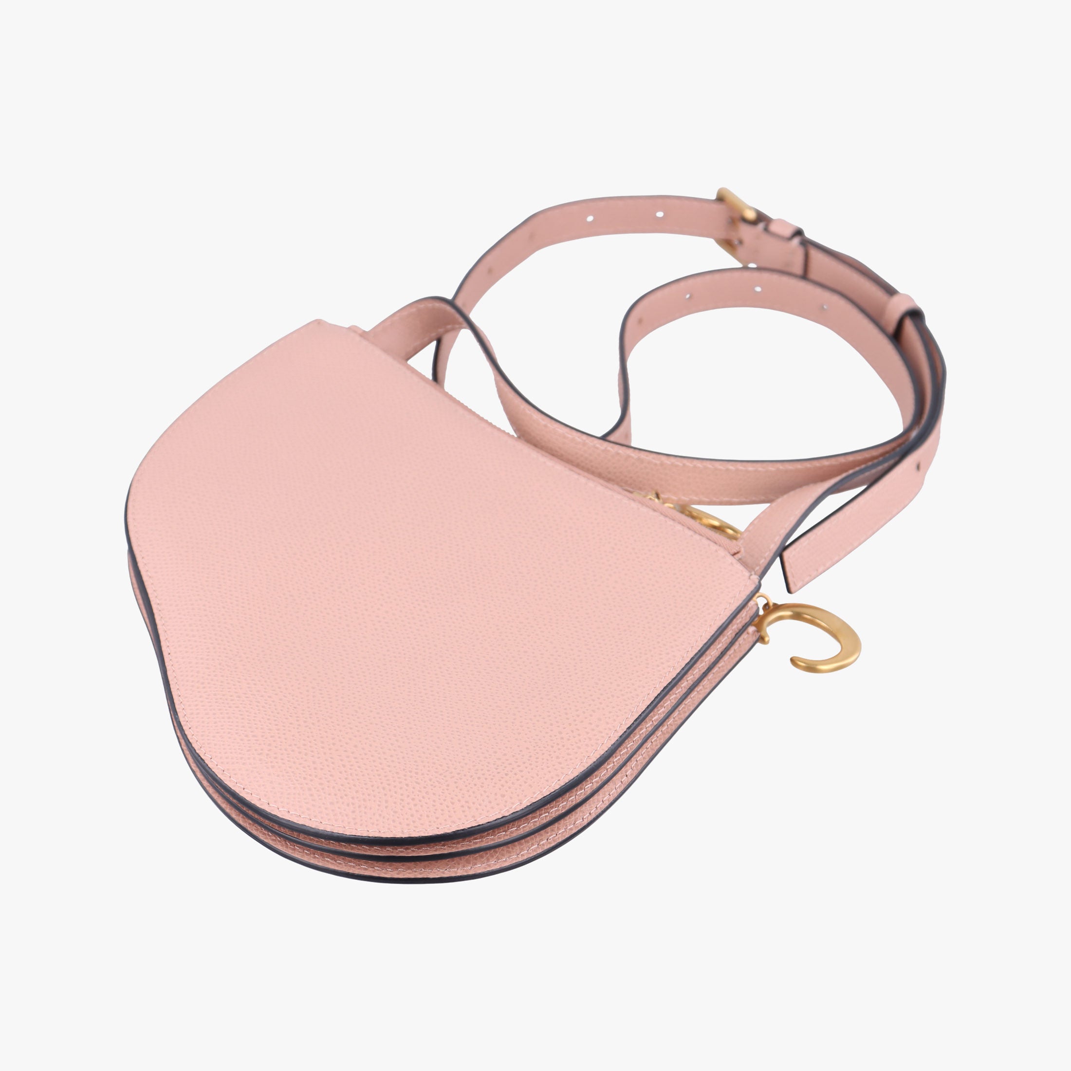 Pre-owned Christian Dior Saddle Pink Leather  shoulderbag | stylenewstar
