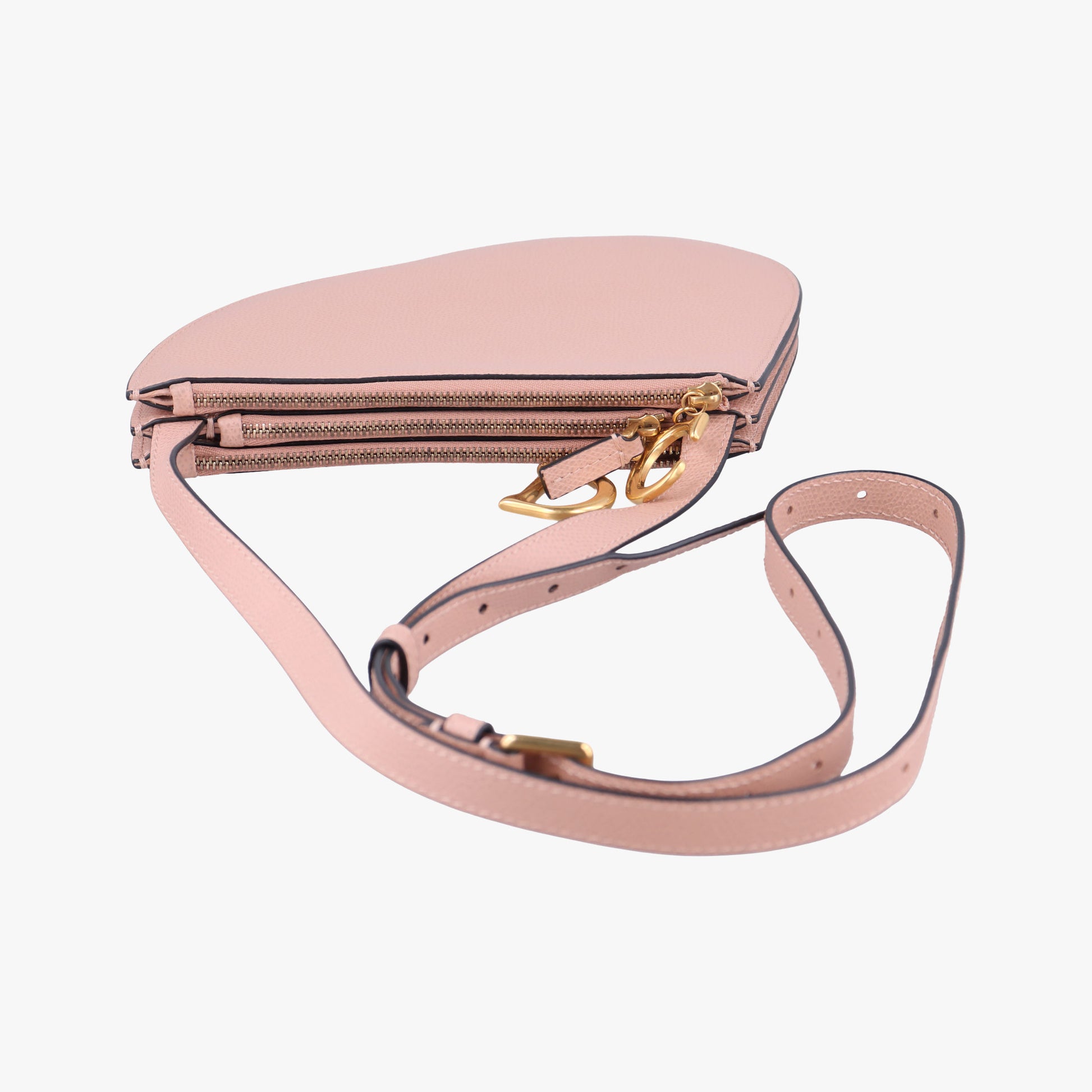 Pre-owned Christian Dior Saddle Pink Leather  shoulderbag | stylenewstar