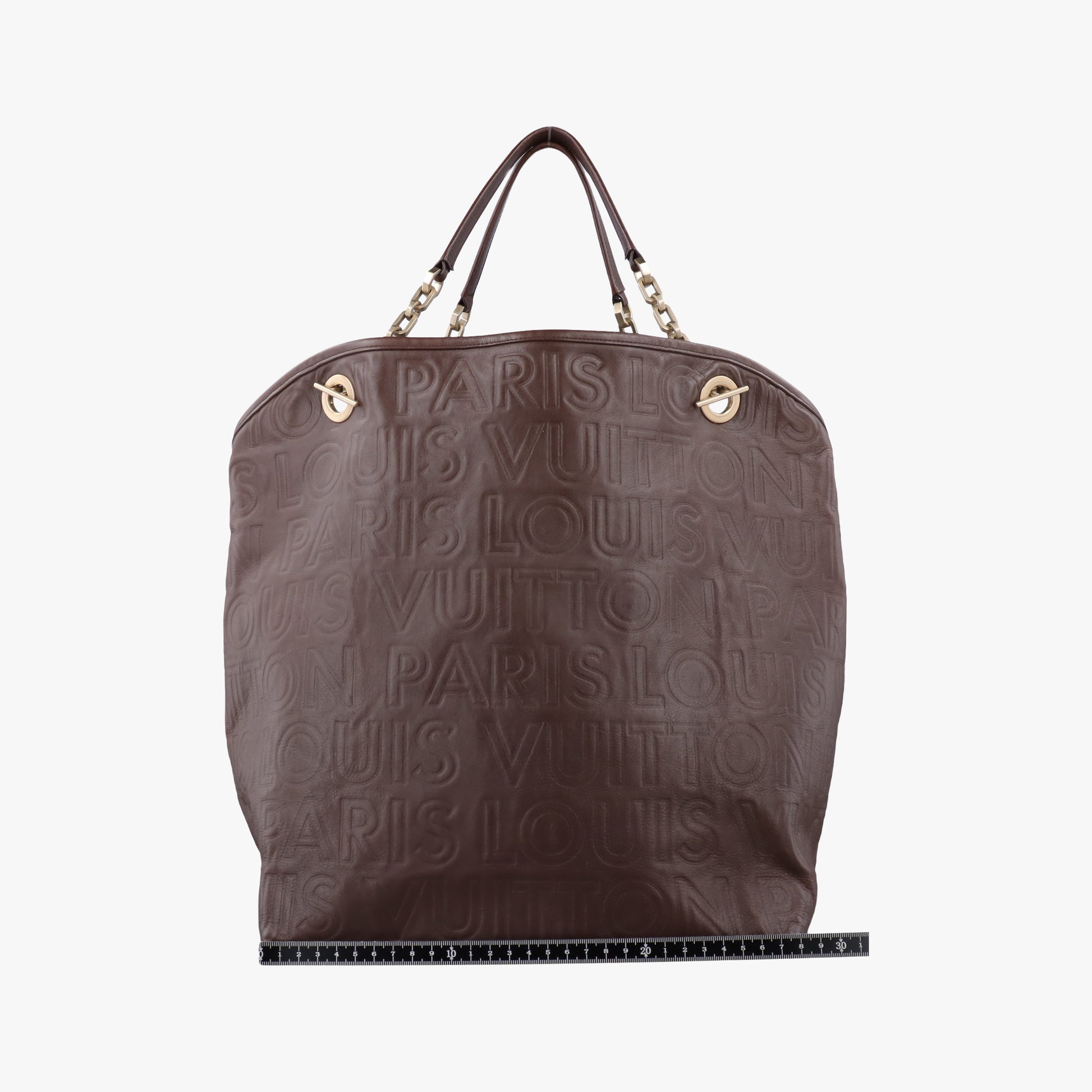 Secondhand Louis Vuitton Whisper Moka Monogram Paris Souple Leather M95828 shoulderbag | stylenewstar