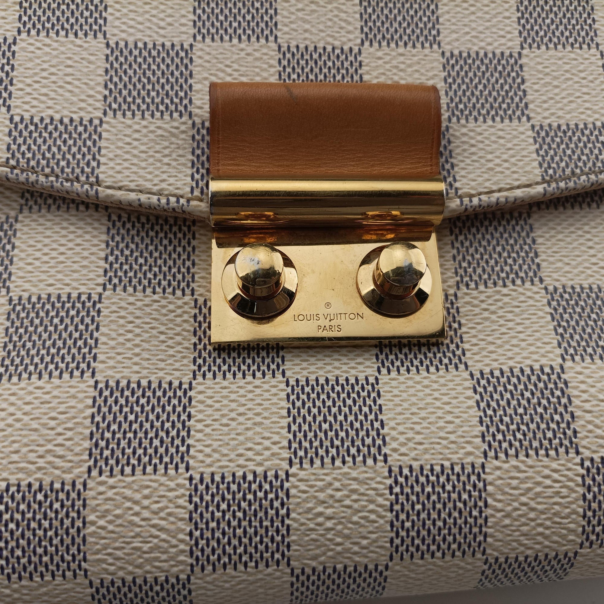 Pre-owned Louis Vuitton CROISETTE Azur Damier Canvas N41581 shoulderbag | stylenewstar