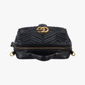 GG Marmont Black Leather 498100 D023207592GGマーモント ブラック レザー 498100 D023207592