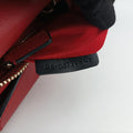Pre-owned Valentino Buckle Strappy Satchel Red Leather  shoulderbag | stylenewstar