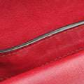 Pre-owned Valentino Buckle Strappy Satchel Red Leather  shoulderbag | stylenewstar