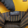 Pre-owned Fendi MINI SUNSHINE SHOPPER Yellow Leather 8BS051 shoulderbag | stylenewstar