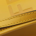 Pre-owned Fendi MINI SUNSHINE SHOPPER Yellow Leather 8BS051 shoulderbag | stylenewstar