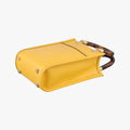 Pre-owned Fendi MINI SUNSHINE SHOPPER Yellow Leather 8BS051 shoulderbag | stylenewstar