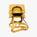 Pre-owned Fendi MINI SUNSHINE SHOPPER Yellow Leather 8BS051 shoulderbag | stylenewstar