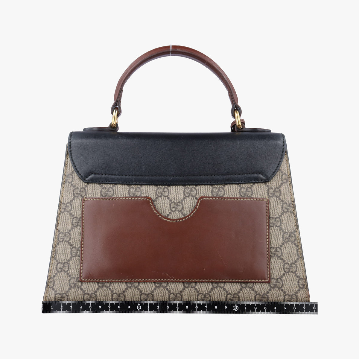 Padlock Beige×black PVC coated canvas×leather 453188 G032655743パドロック ベージュ×ブラック PVCコーティングキャンバス×レザー 453188 G032655743