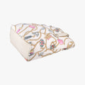Chain Pattern Tote White Satin 153009 チェーン柄トート ホワイト シルク 153009 