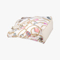 Chain Pattern Tote White Satin 153009 チェーン柄トート ホワイト シルク 153009 