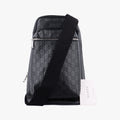 Pre-owned Gucci Stripe Line Black Leather 450970 bum bag/waist bag | stylenewstar