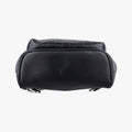 Pre-owned Gucci Stripe Line Black Leather 450970 bum bag/waist bag | stylenewstar