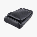 Pre-owned Gucci Stripe Line Black Leather 450970 bum bag/waist bag | stylenewstar