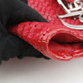 Soft Lady Dior INTRECCIATO Tote Red lambskin 01-RU-0058ソフト レディディオール イントレチャート トート レッド ラムスキン 01-RU-0058