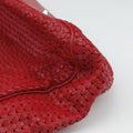 Soft Lady Dior INTRECCIATO Tote Red lambskin 01-RU-0058ソフト レディディオール イントレチャート トート レッド ラムスキン 01-RU-0058