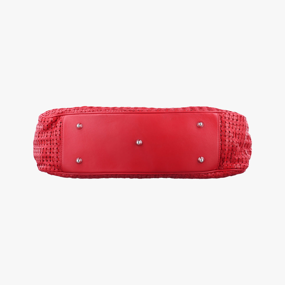 Soft Lady Dior INTRECCIATO Tote Red lambskin 01-RU-0058ソフト レディディオール イントレチャート トート レッド ラムスキン 01-RU-0058