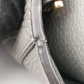 Pre-owned Fendi FF Logo Gloria Grey Leather 8BH367 shoulderbag | stylenewstar
