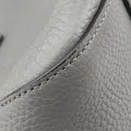 Pre-owned Fendi FF Logo Gloria Grey Leather 8BH367 shoulderbag | stylenewstar
