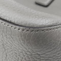Pre-owned Fendi FF Logo Gloria Grey Leather 8BH367 shoulderbag | stylenewstar