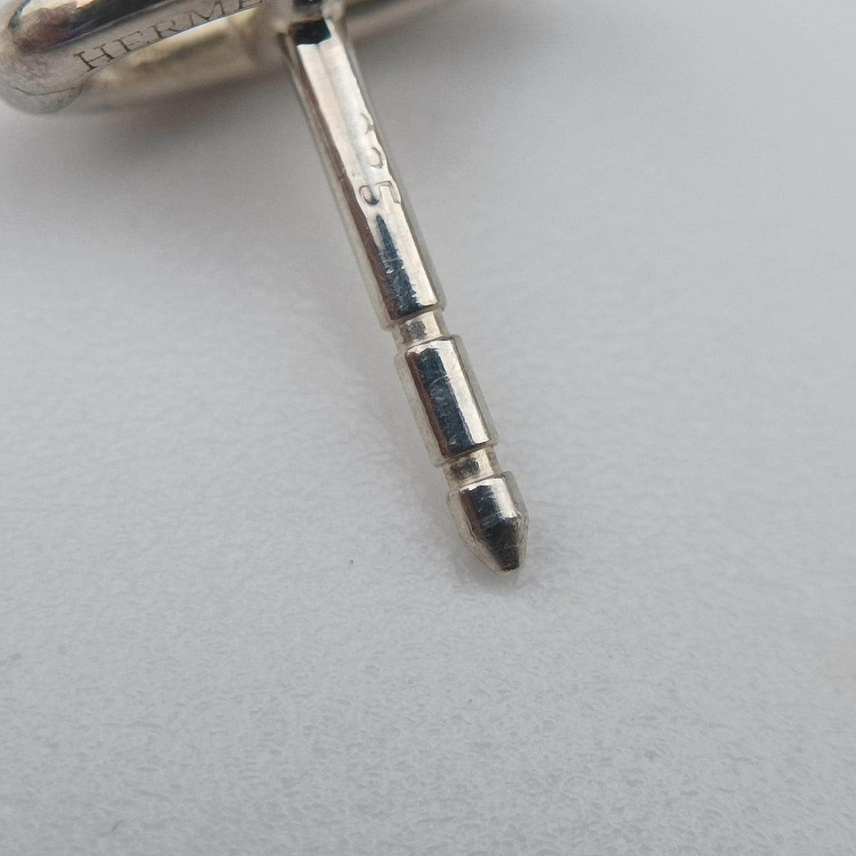Pre-owned Hermes Chaine d'Ancre Farandole TPM Silver Ag925  earring | stylenewstar