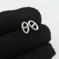 Pre-owned Hermes Chaine d'Ancre Farandole TPM Silver Ag925  earring | stylenewstar