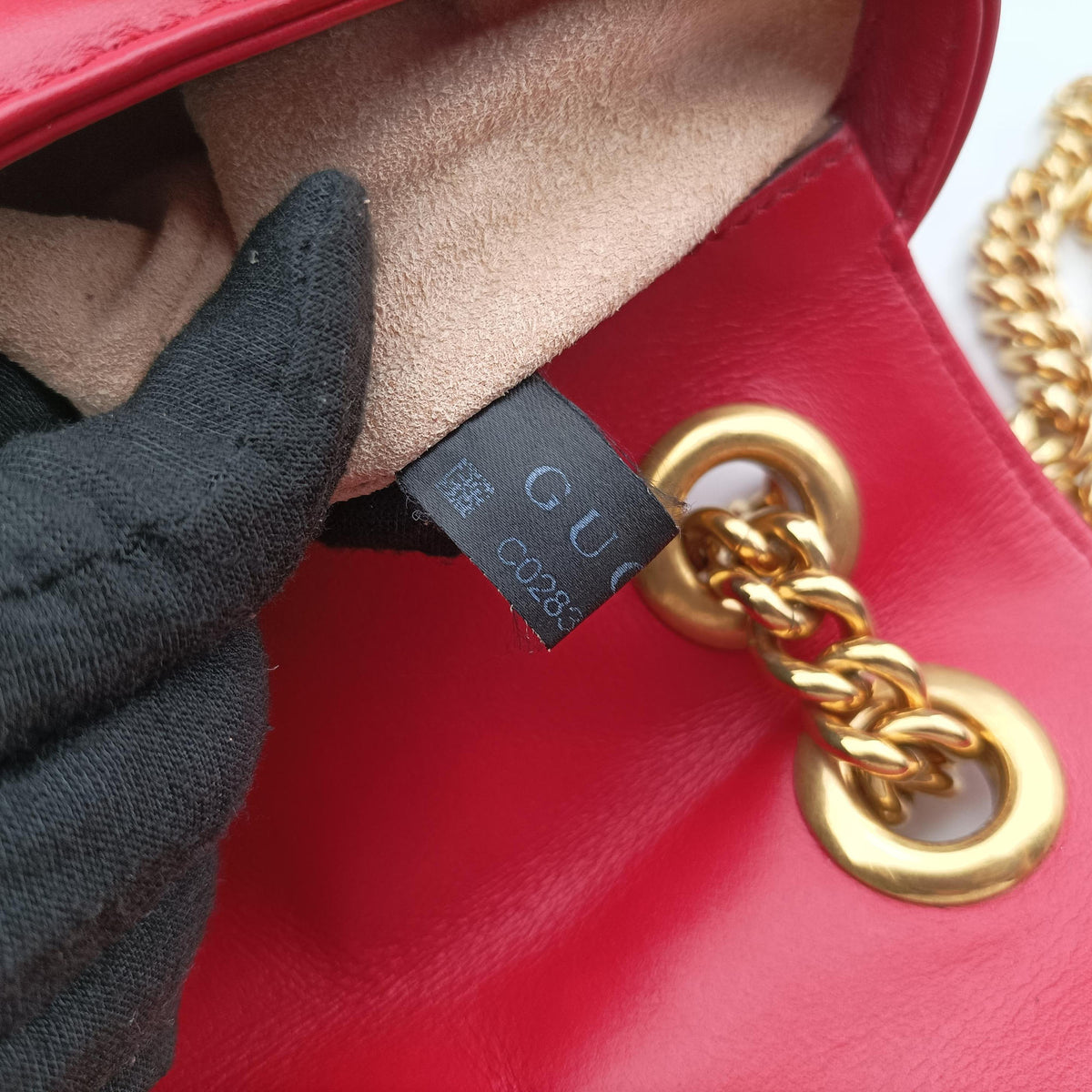 GG Marmont Red Leather 446744 C028395167GGマーモント レッド レザー 446744 C028395167