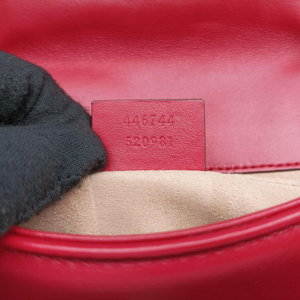 GG Marmont Red Leather 446744 F031913403GGマーモント レッド レザー 446744 F031913403