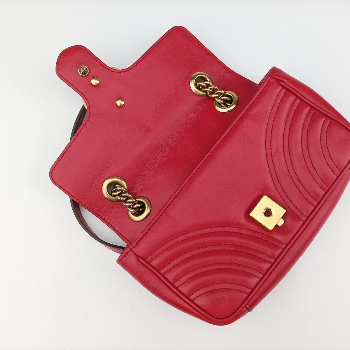 GG Marmont Red Leather 446744 F031913403GGマーモント レッド レザー 446744 F031913403