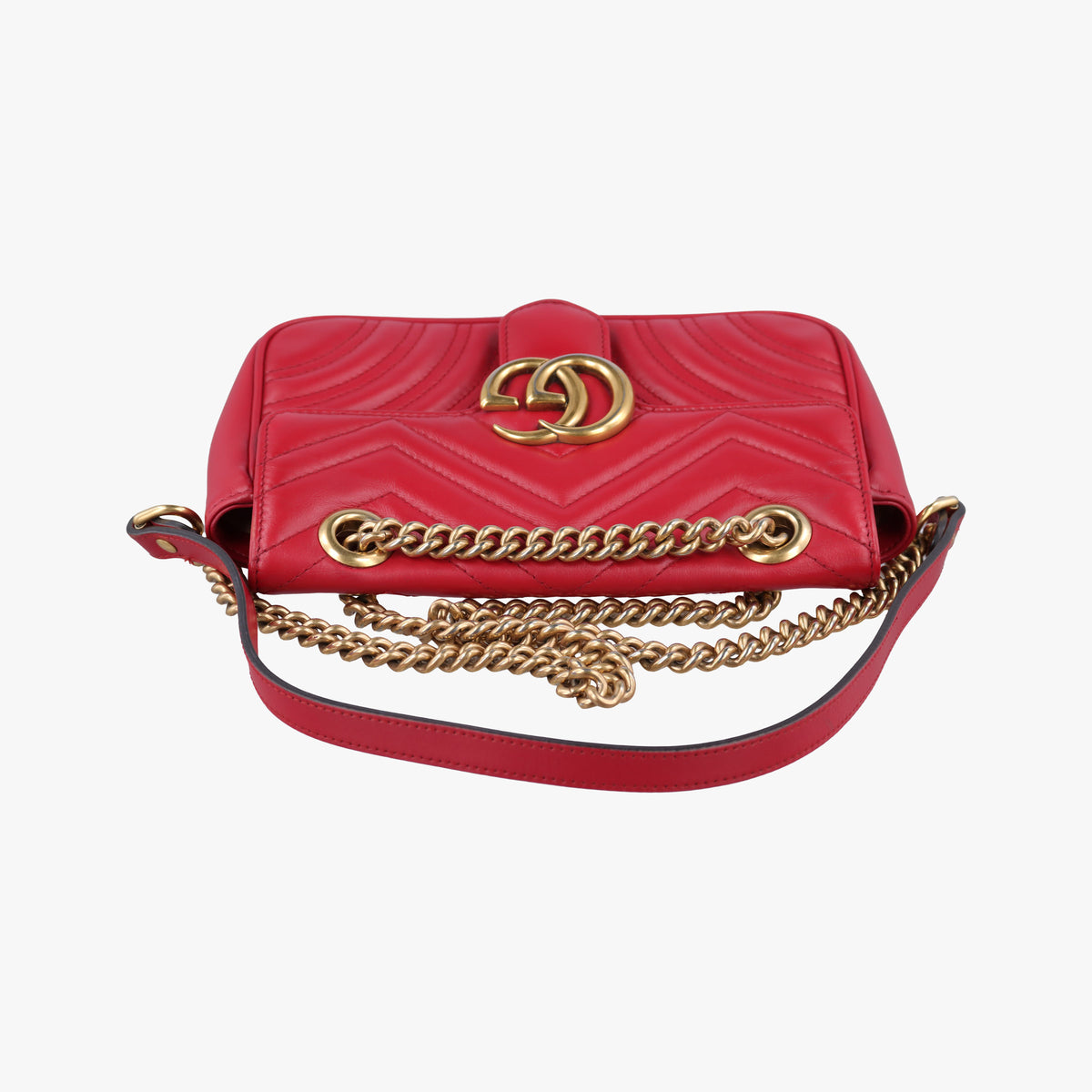 GG Marmont Red Leather 446744 F031913403GGマーモント レッド レザー 446744 F031913403