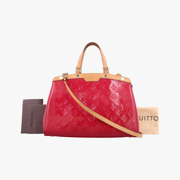 Pre-owned Louis Vuitton Brea MM ROSE INDIEN Vernis M91798 shoulderbag | stylenewstar