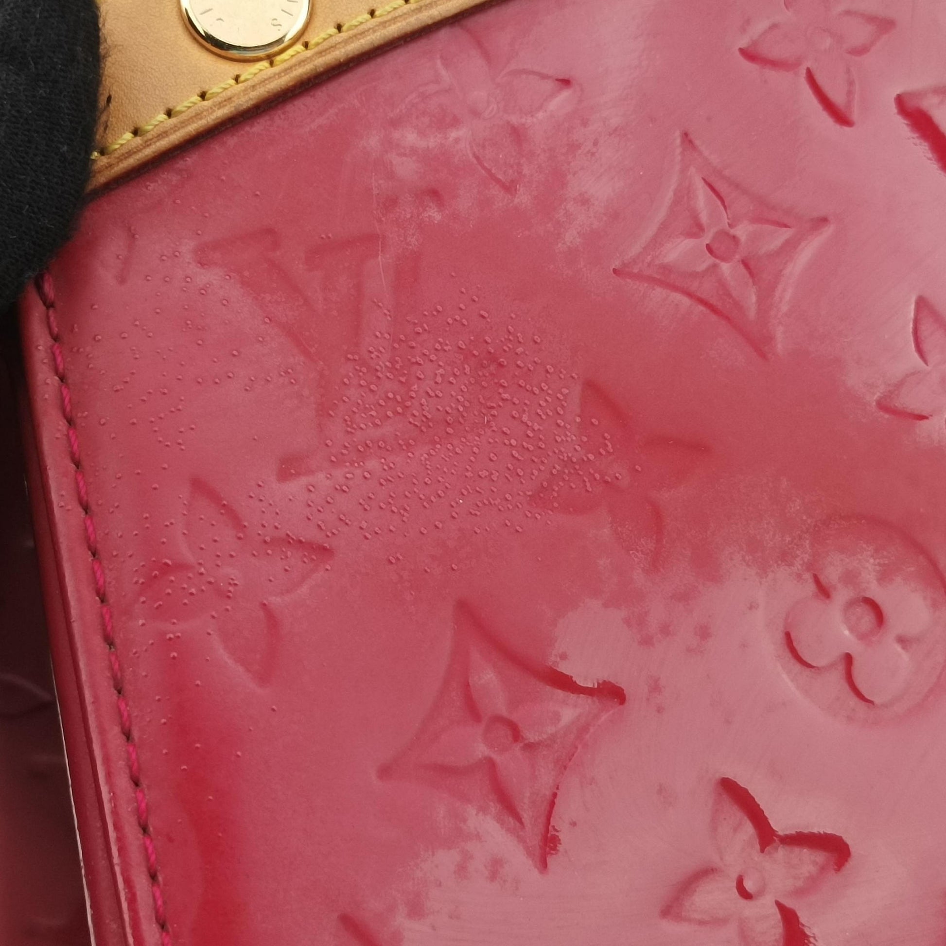 Pre-owned Louis Vuitton Brea MM ROSE INDIEN Vernis M91798 shoulderbag | stylenewstar