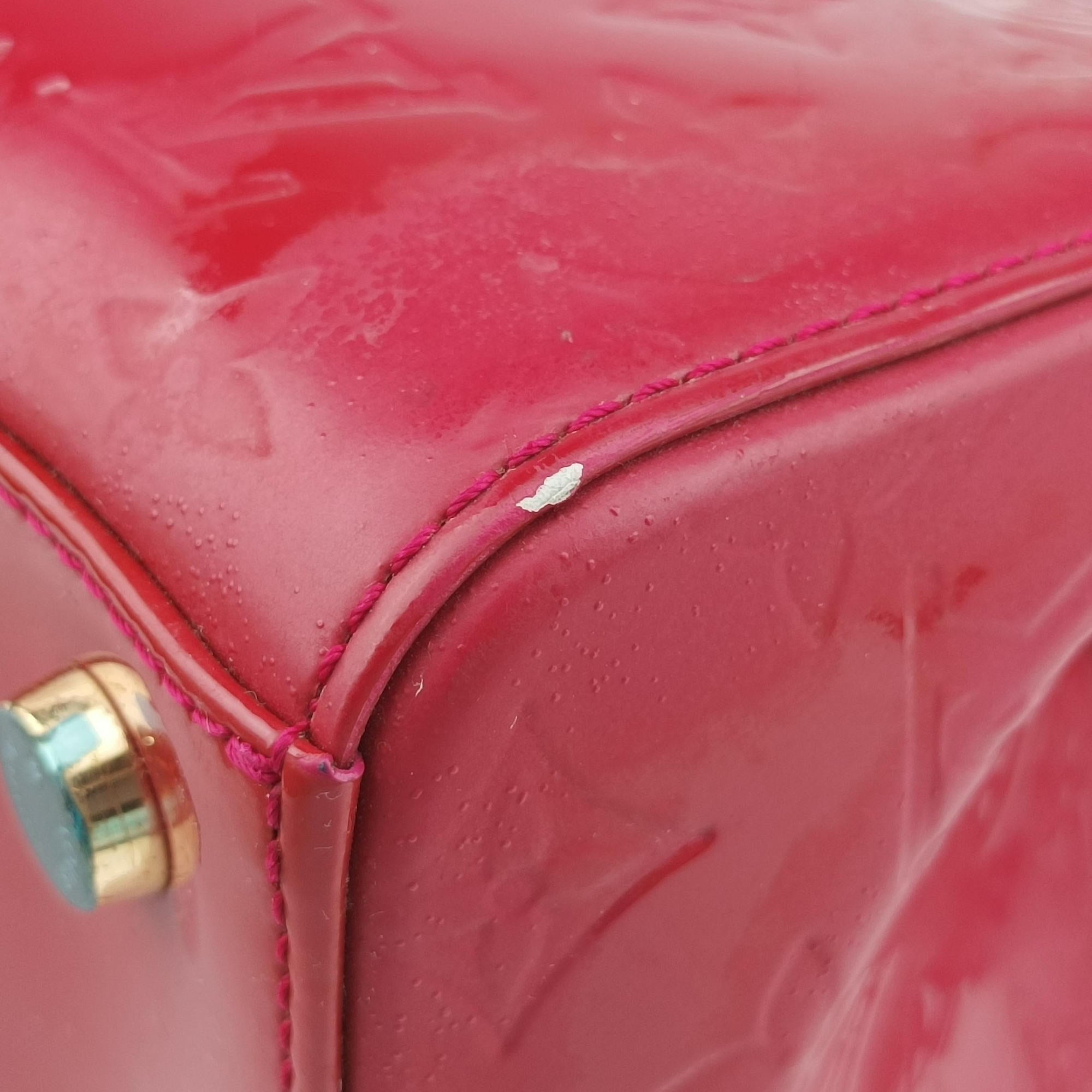 Pre-owned Louis Vuitton Brea MM ROSE INDIEN Vernis M91798 shoulderbag | stylenewstar