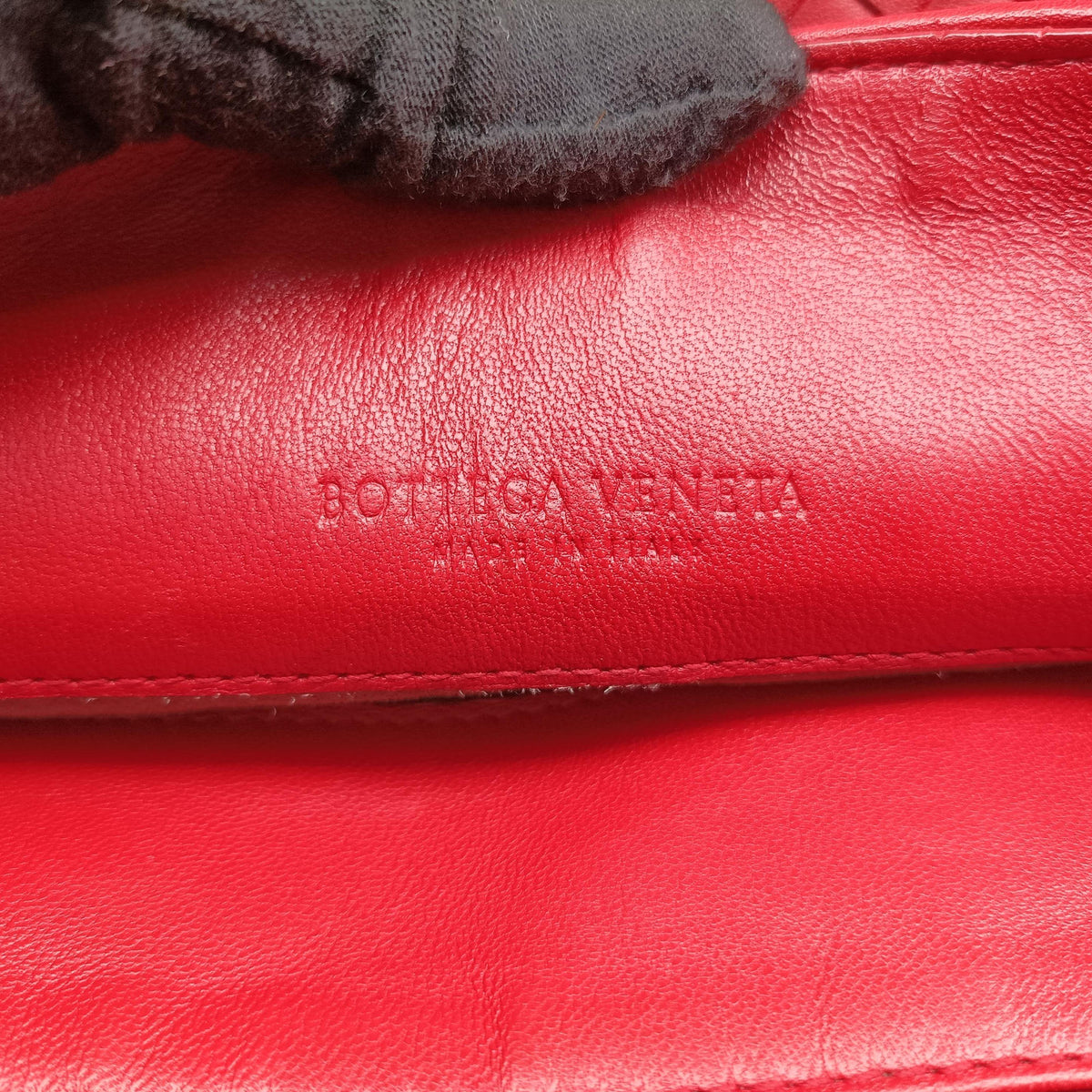 Intrecciato Olimpia Red lambskin B06213843Yイントレチャート オリンピア レッド ラムスキン B06213843Y