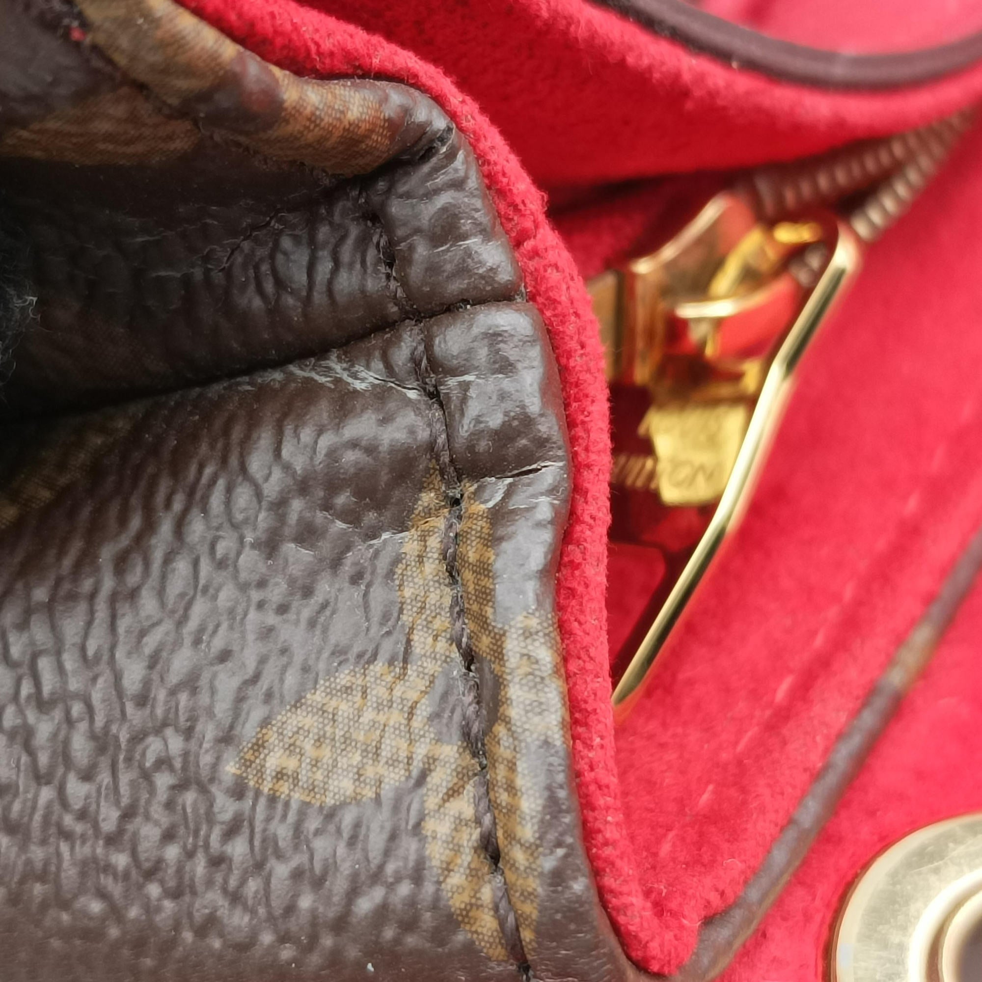 PALLAS Chain Brown×CERISE Monogram Canvas×calf leather M41201 CA4196 IC Chipパラス チェーン モノグラム/ブラウン×スリーズ モノグラムキャンバス×カーフレザー M41201 CA4196 ICチップ