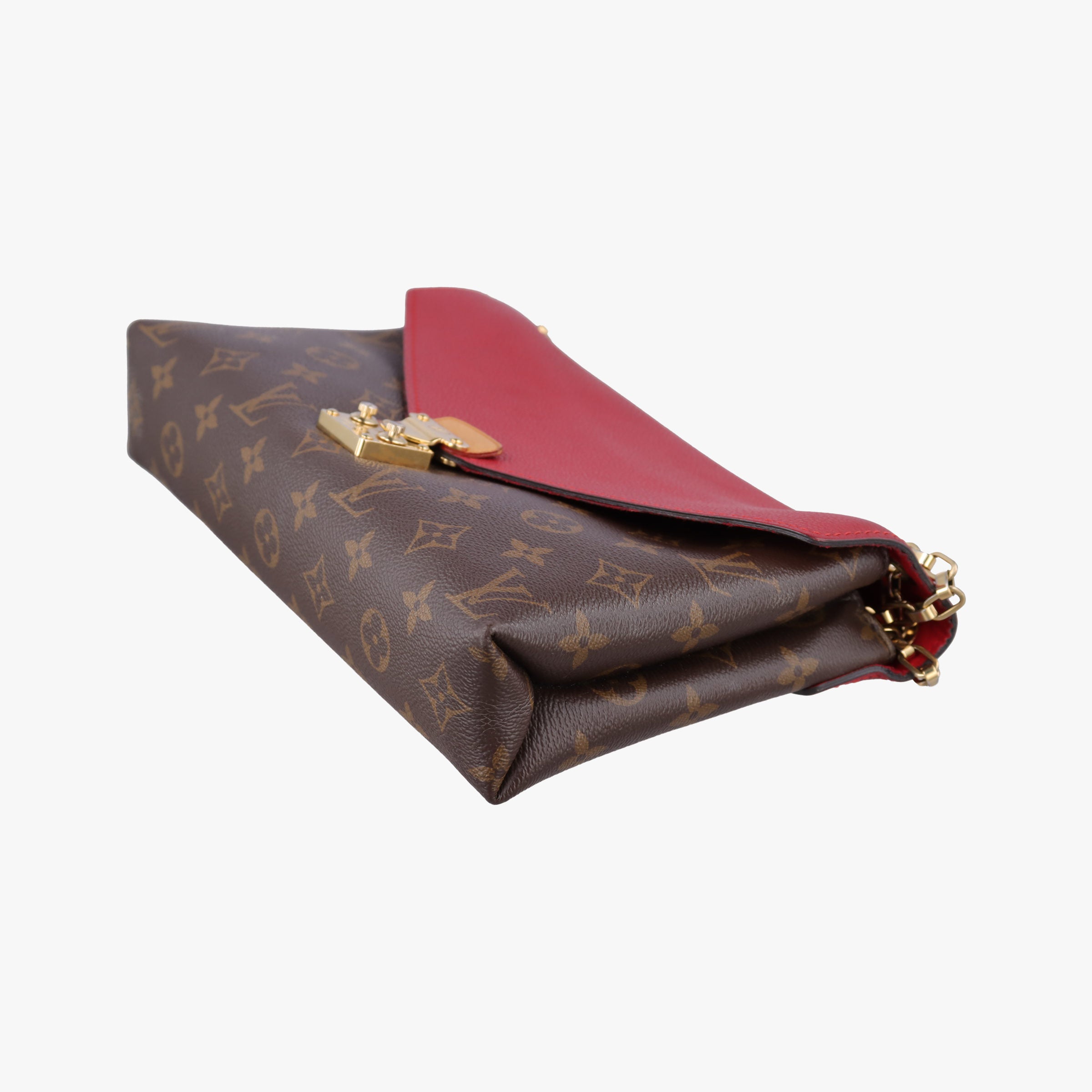 PALLAS Chain Brown×CERISE Monogram Canvas×calf leather M41201 CA4196 IC Chipパラス チェーン モノグラム/ブラウン×スリーズ モノグラムキャンバス×カーフレザー M41201 CA4196 ICチップ