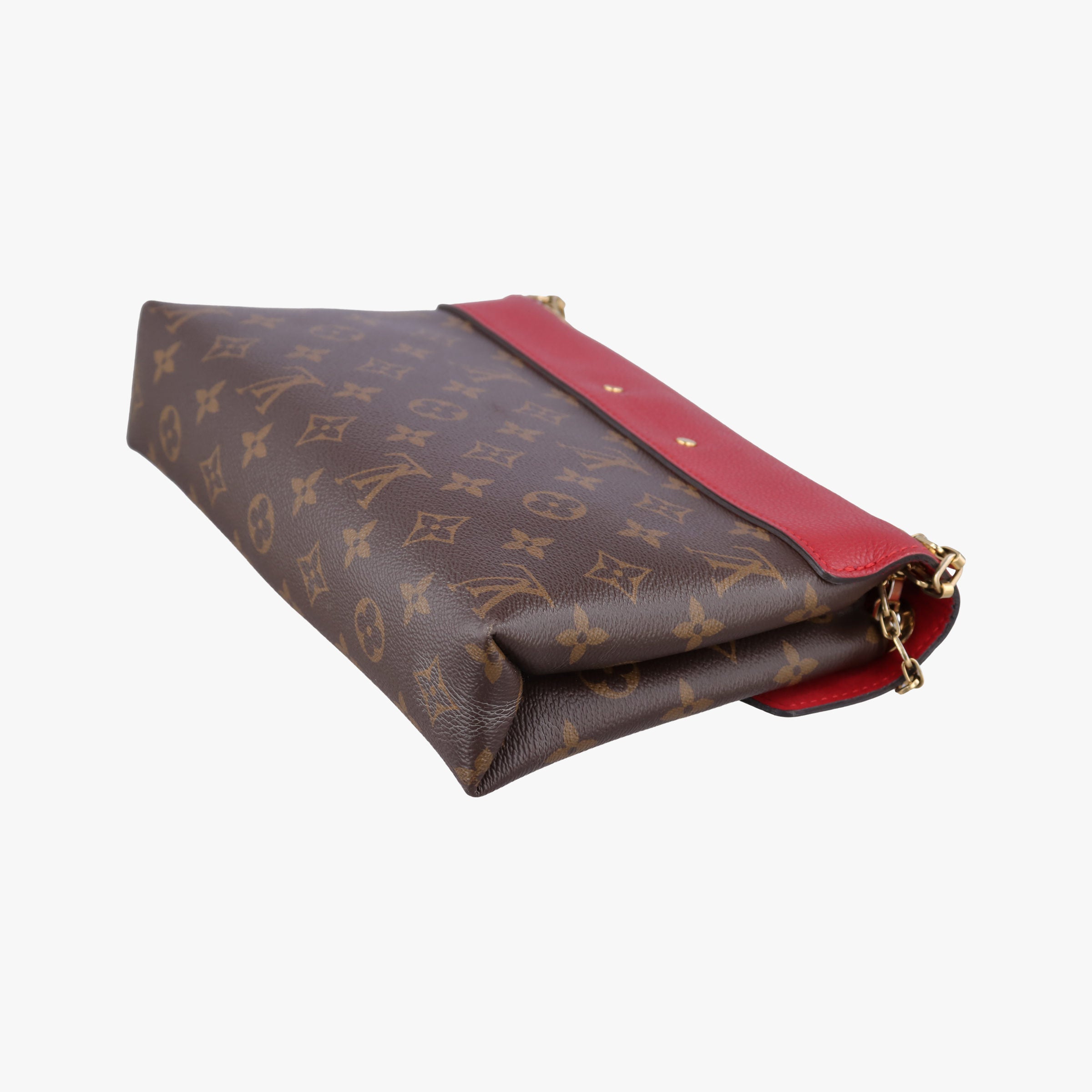 PALLAS Chain Brown×CERISE Monogram Canvas×calf leather M41201 CA4196 IC Chipパラス チェーン モノグラム/ブラウン×スリーズ モノグラムキャンバス×カーフレザー M41201 CA4196 ICチップ