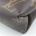 Pre-owned Louis Vuitton PALLAS Chain Brown×CERISE Monogram Canvas×calf leather M41201 shoulderbag | stylenewstar