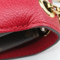 Pre-owned Louis Vuitton PALLAS Chain Brown×CERISE Monogram Canvas×calf leather M41201 shoulderbag | stylenewstar