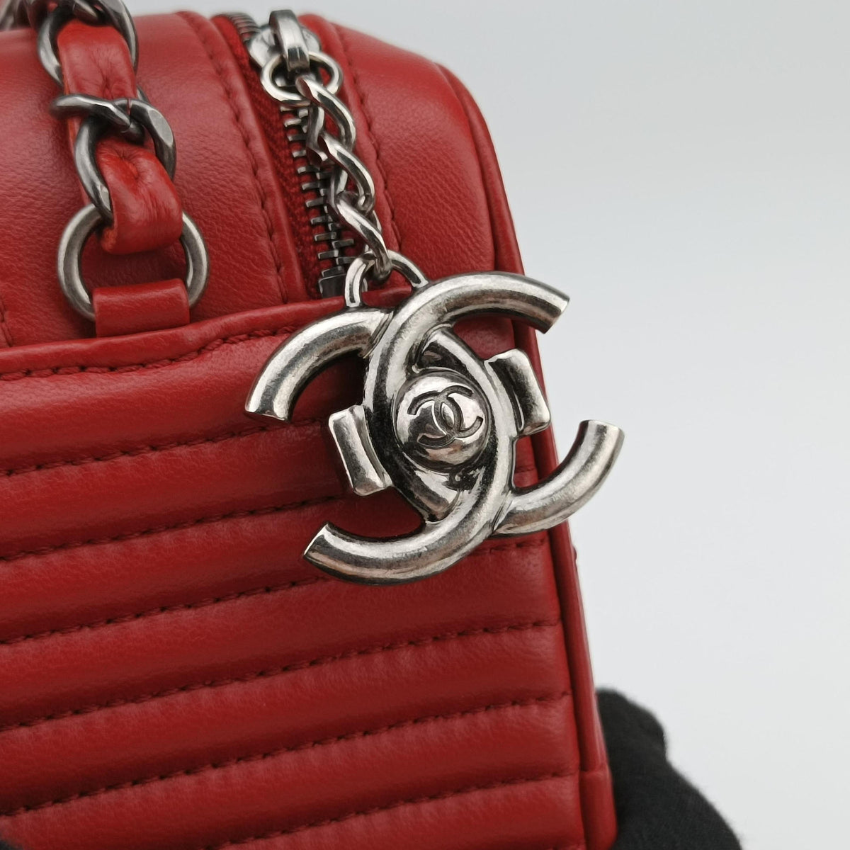 Coco Boy Camera Case Red lambskin A92655 20628491ココボーイ カメラケース レッド ラムスキン A92655 20628491
