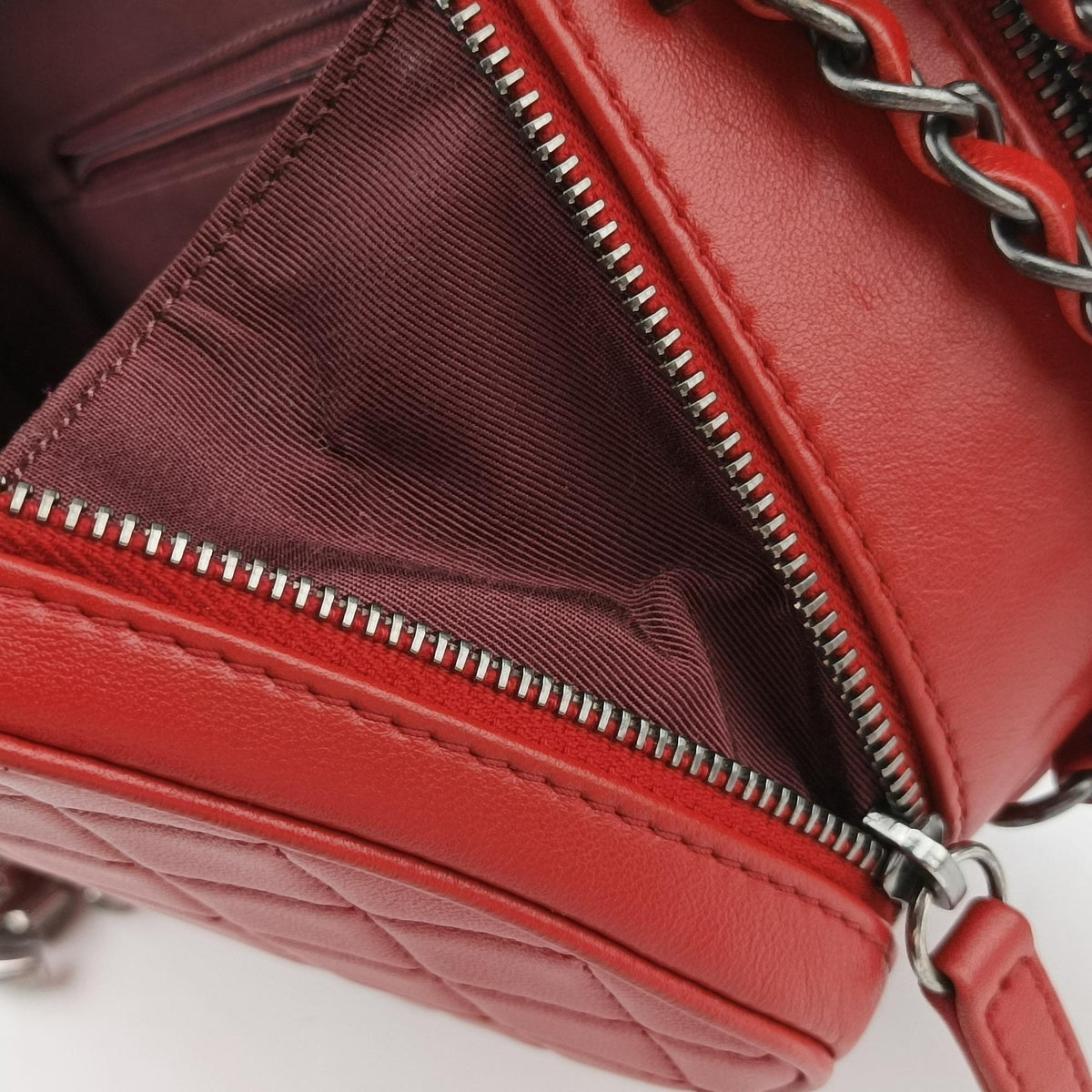 Coco Boy Camera Case Red lambskin A92655 20628491ココボーイ カメラケース レッド ラムスキン A92655 20628491