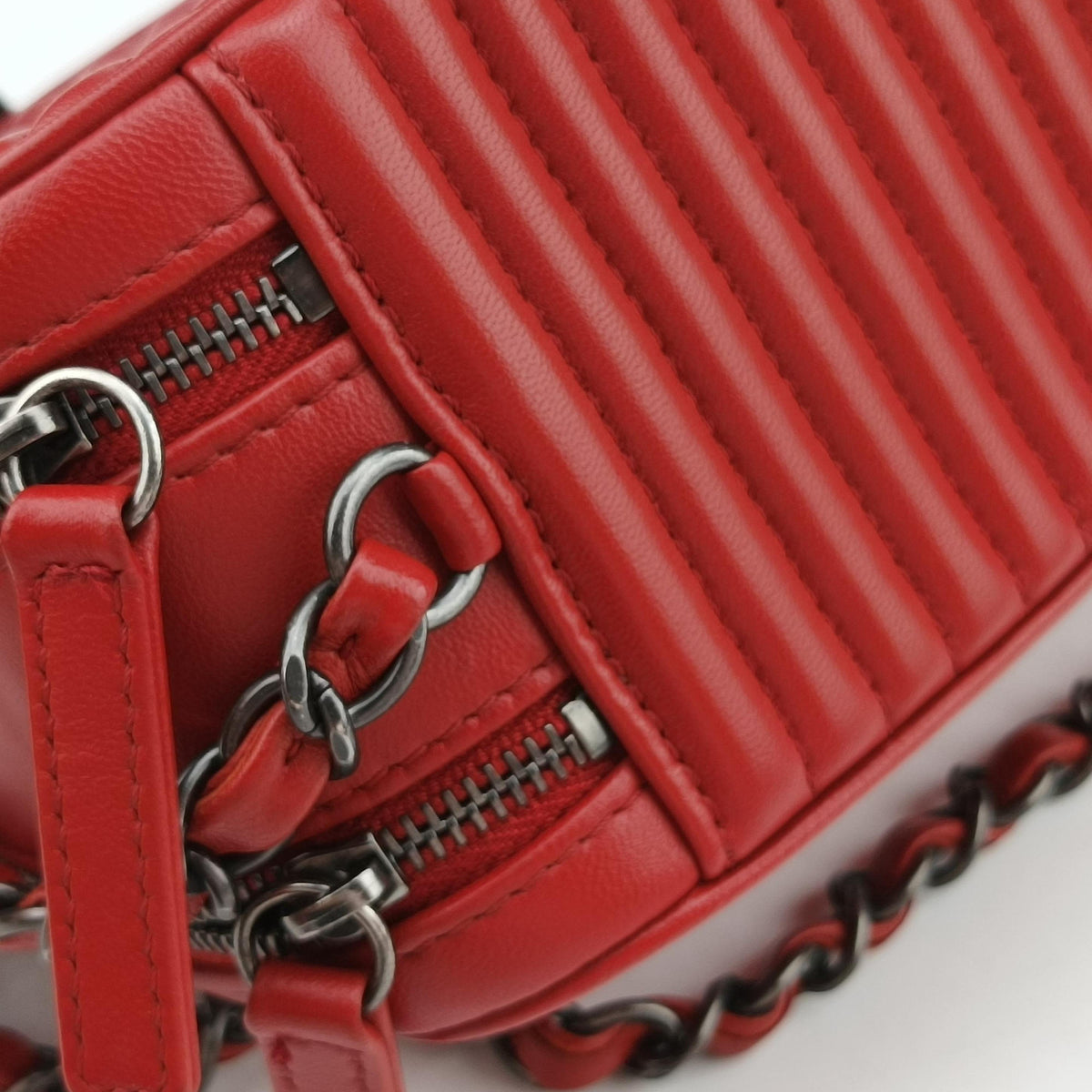 Coco Boy Camera Case Red lambskin A92655 20628491ココボーイ カメラケース レッド ラムスキン A92655 20628491
