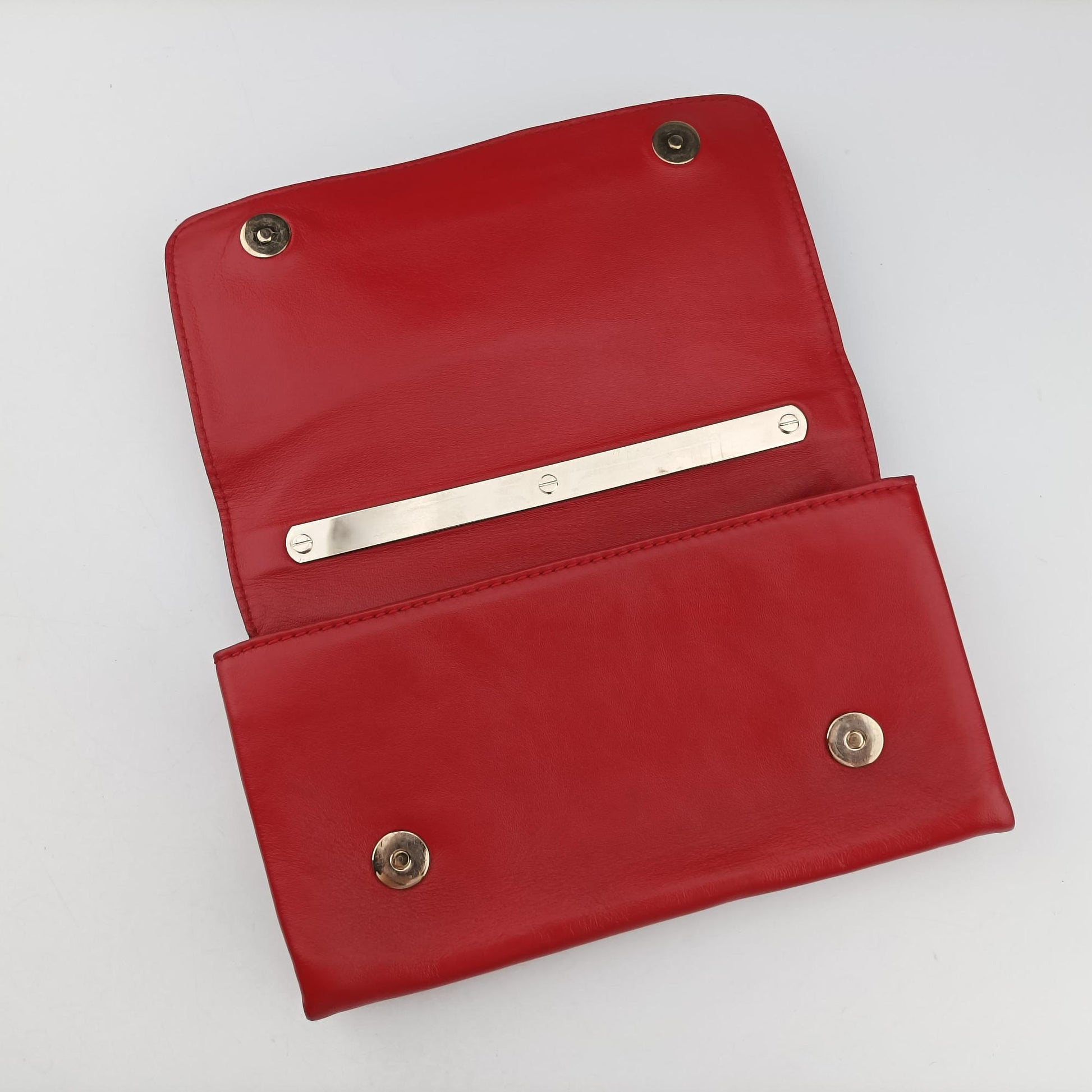 Pre-owned Valentino Rockstud Va Va Voom Red Leather  shoulderbag | stylenewstar