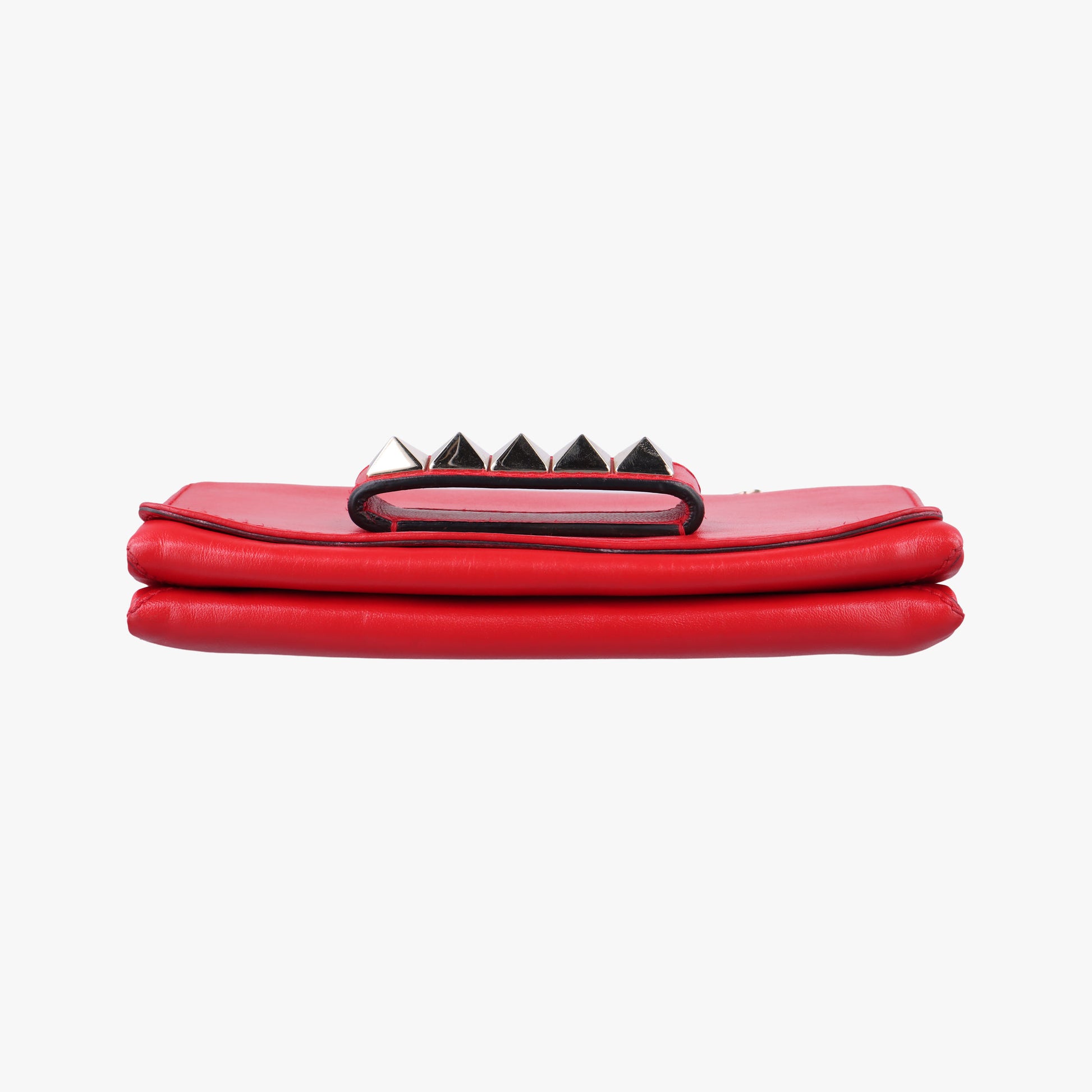 Pre-owned Valentino Rockstud Va Va Voom Red Leather  shoulderbag | stylenewstar