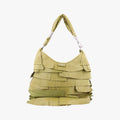 Pre-owned Yves Saint Laurent Mombasa Green Leather 122245 shoulderbag | stylenewstar
