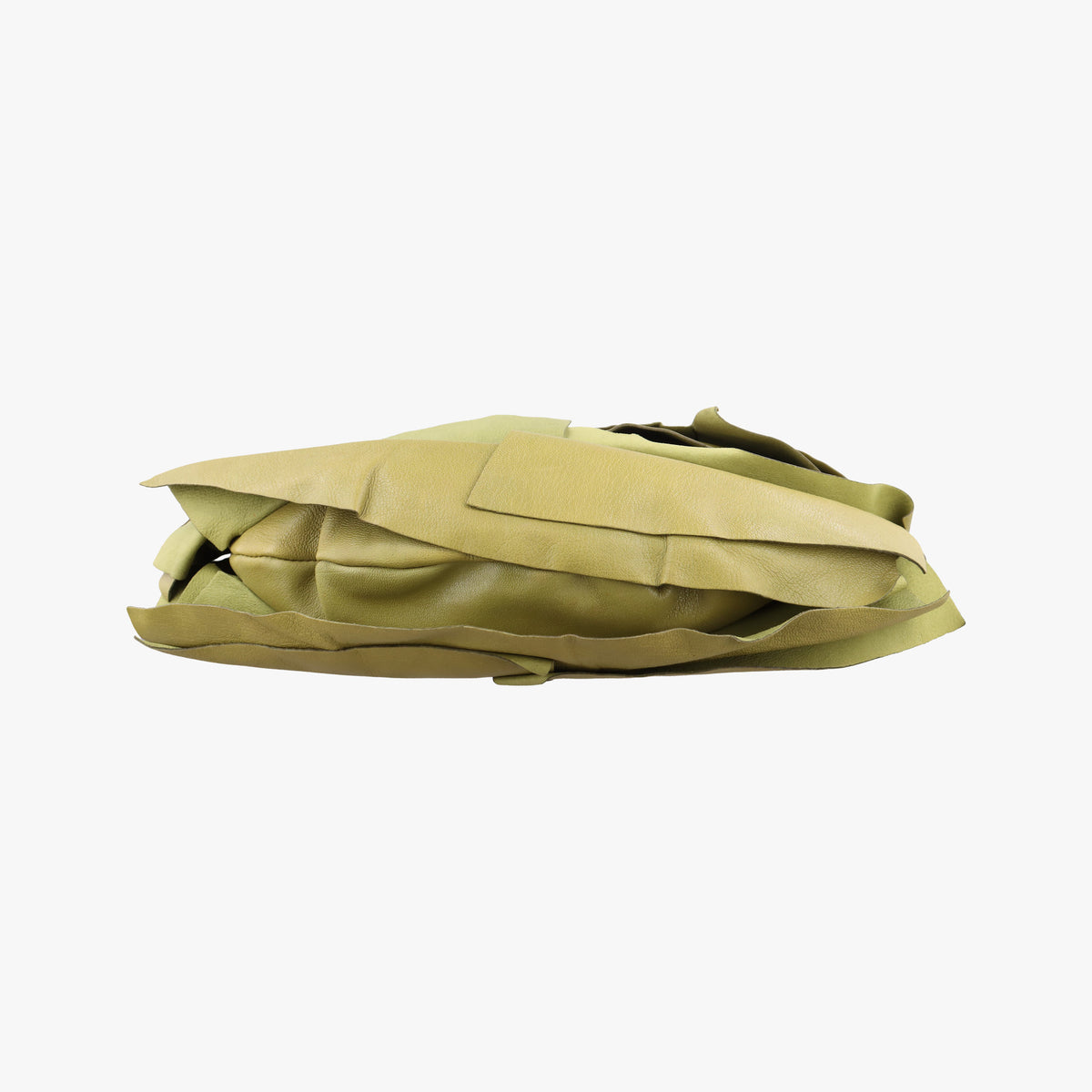 Pre-owned Yves Saint Laurent Mombasa Green Leather 122245 shoulderbag | stylenewstar