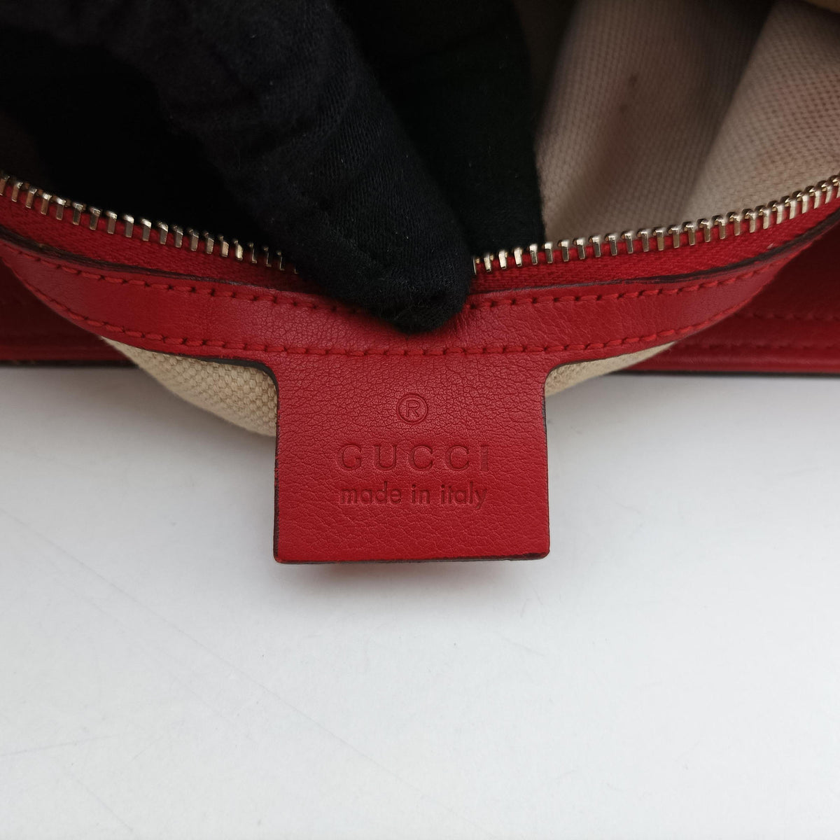Miss GG Top Handle Red Leather 323675 C018460936ミスGG トップハンドル レッド レザー 323675 C018460936